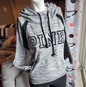 Victoria's Secret Grey/black hoodie Sz M